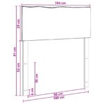vidaXL Čelo postele s prirodzenou hranou ROSTOCK Tmavohnedá 100 cm – Obrázok 7