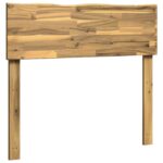 vidaXL Čelo postele s prirodzenou hranou ROSTOCK Biela 100 cm – Obrázok 2