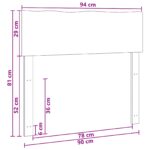 vidaXL Čelo postele s prirodzenou hranou ROSTOCK Tmavohnedá 90 cm – Obrázok 7