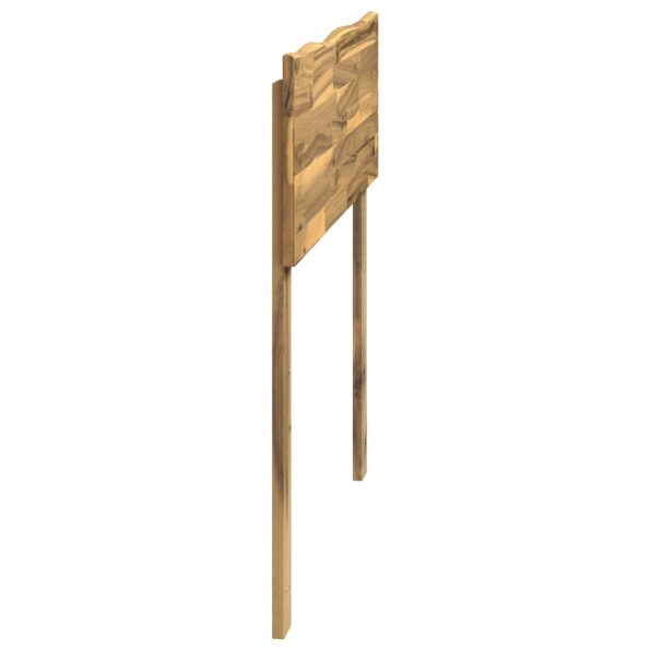 vidaXL Čelo postele s prirodzenou hranou ROSTOCK Biela 75 cm – Obrázok 3