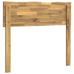 vidaXL Čelo postele s prirodzenou hranou ROSTOCK Biela 75 cm – Obrázok 4