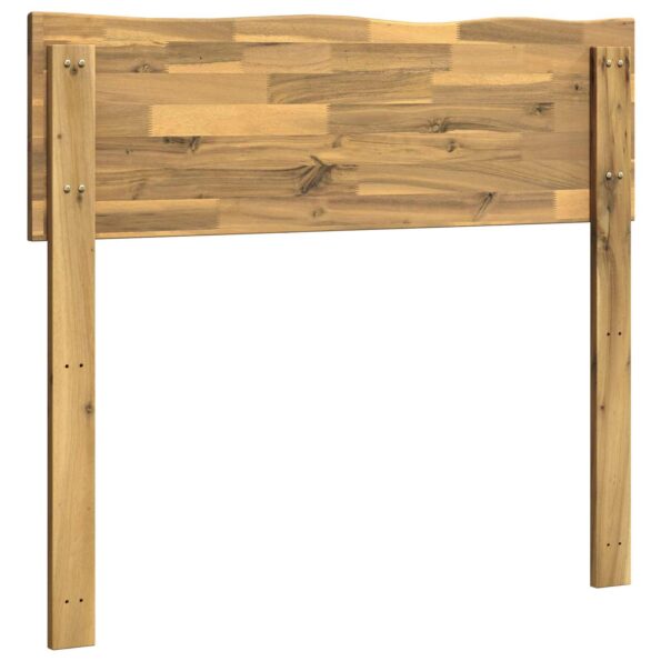 vidaXL Čelo postele s prirodzenou hranou ROSTOCK Biela 75 cm – Obrázok 4