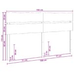 vidaXL Čelo postele s živým okrajom ROSTOCK Biela 160 cm – Obrázok 7