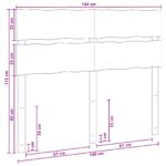 vidaXL Čelo postele s živým okrajom ROSTOCK Tmavohnedá 140 cm – Obrázok 7