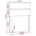 vidaXL Čelo postele s živým okrajom ROSTOCK Prírodná 100 cm – Obrázok 7