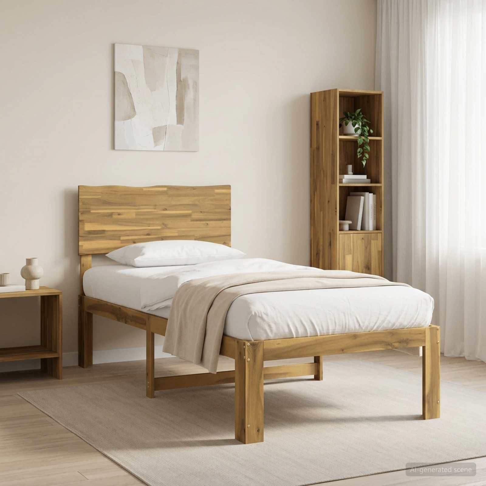 903313_1.jpg vidaXL Jednolôžkový rám postele s čelom ROSTOCK Biela 75 x 190 cm – Obrázok 1
