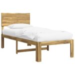 vidaXL Jednolôžkový rám postele s čelom ROSTOCK Biela 80 x 200 cm – Obrázok 2