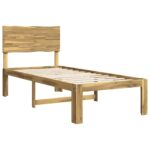 vidaXL Jednolôžkový rám postele s čelom ROSTOCK Biela 80 x 200 cm – Obrázok 3