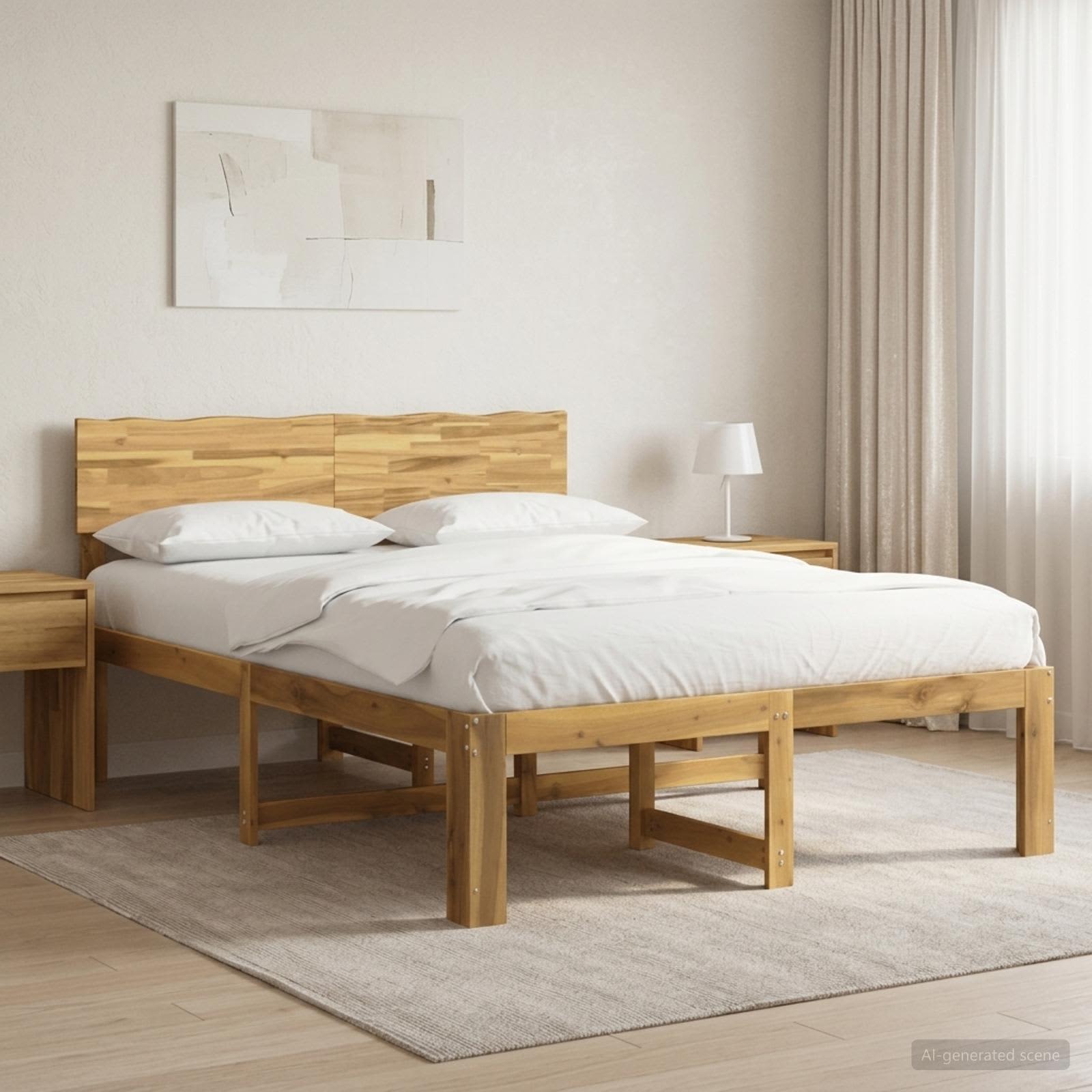 903361_1.jpg vidaXL Posteľový rám s čelom dvojlôžkový ROSTOCK Biela 120 x 190 cm – Obrázok 1