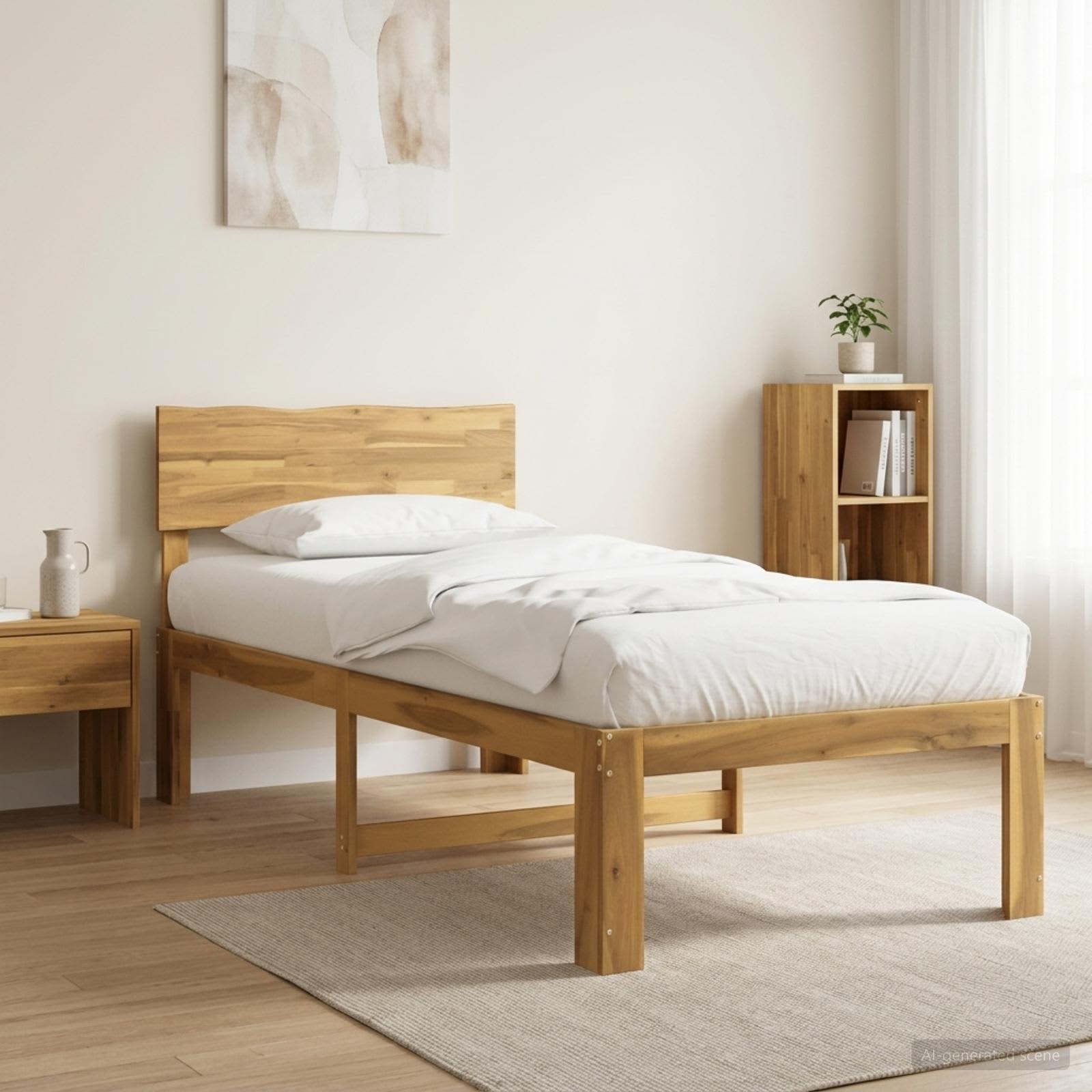 903370_1.jpg vidaXL Jednolôžkový rám postele s čelom ROSTOCK Biela 80 x 200 cm – Obrázok 1