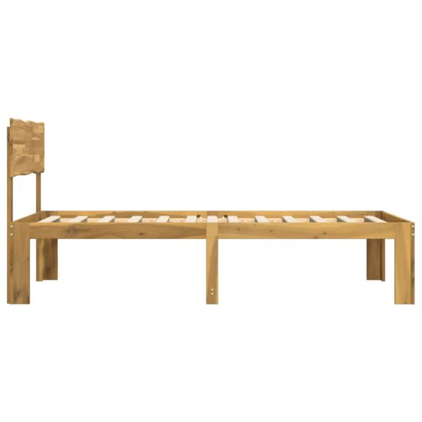 vidaXL Jednolôžkový rám postele s čelom ROSTOCK Biela 90 x 200 cm – Obrázok 5