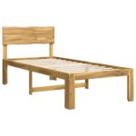 vidaXL Jednolôžkový rám postele s čelom ROSTOCK Biela 100 x 200 cm – Obrázok 3