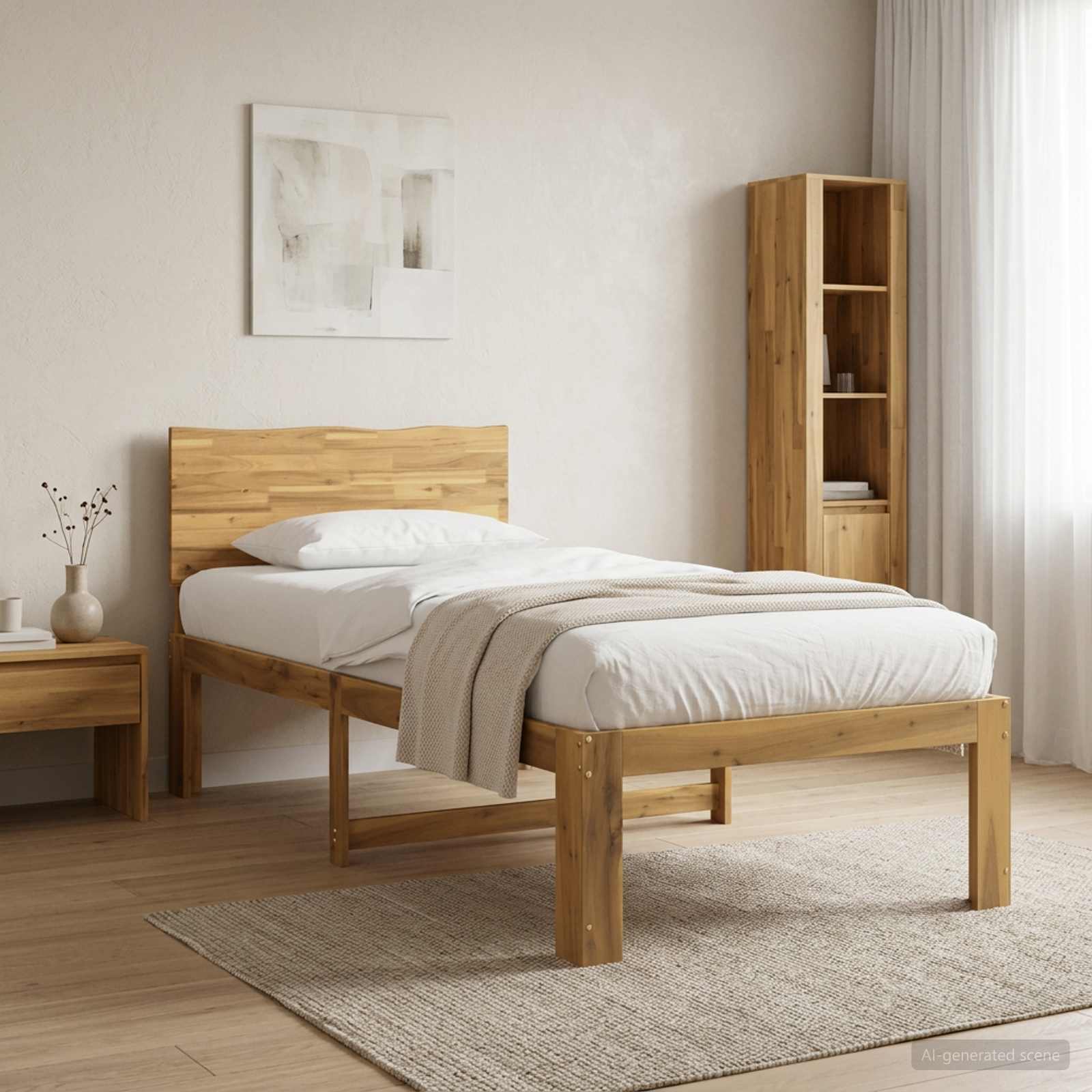 903397_1.jpg vidaXL Jednolôžkový rám postele s čelom ROSTOCK Biela 75 x 190 cm – Obrázok 1
