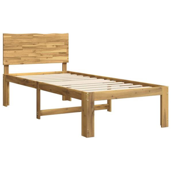vidaXL Jednolôžkový rám postele s čelom ROSTOCK Biela 80 x 200 cm – Obrázok 3