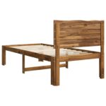 vidaXL Jednolôžkový rám postele s čelom ROSTOCK Prírodná 75 x 190 cm – Obrázok 6