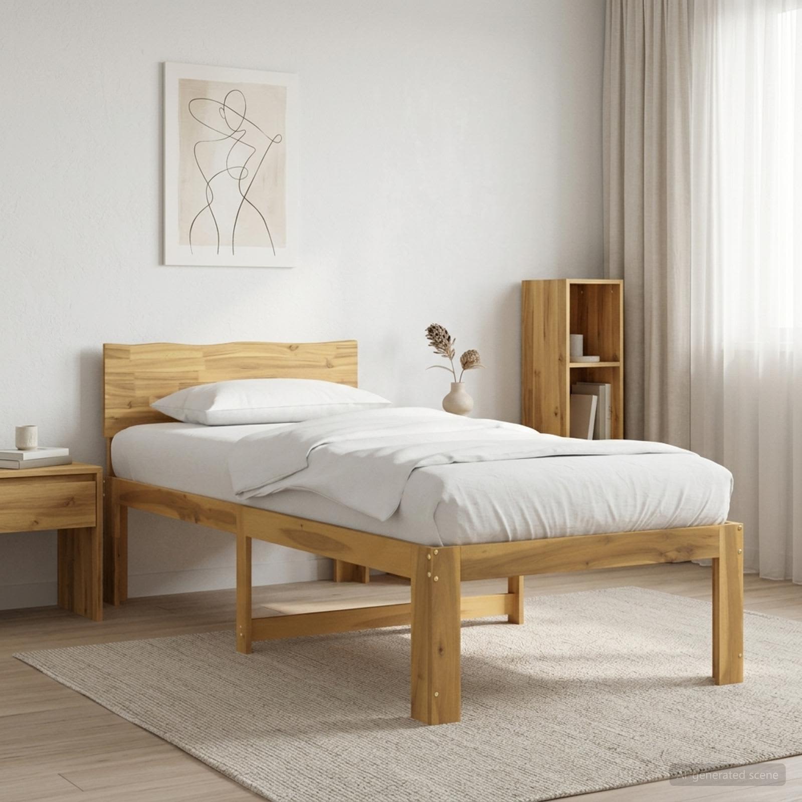 903454_1.jpg vidaXL Jednolôžkový rám postele s čelom ROSTOCK Biela 80 x 200 cm – Obrázok 1