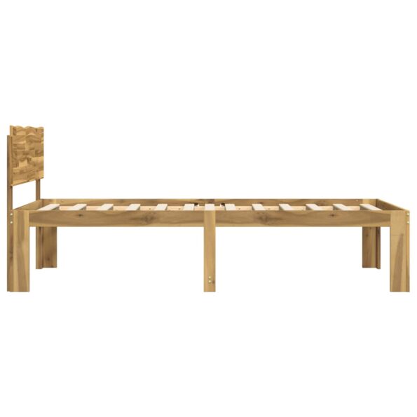 vidaXL Jednolôžkový rám postele s čelom ROSTOCK Biela 90 x 200 cm – Obrázok 5