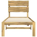 vidaXL Jednolôžkový rám postele s čelom ROSTOCK Biela 80 x 200 cm – Obrázok 4