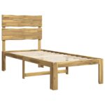 vidaXL Jednolôžkový rám postele s čelom ROSTOCK Biela 90 x 200 cm – Obrázok 3
