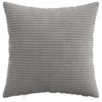 vidaXL Poťah na podložku 6 pcs HEERLEN Svetlosivá 30 x 30 cm manšestr – Obrázok 2