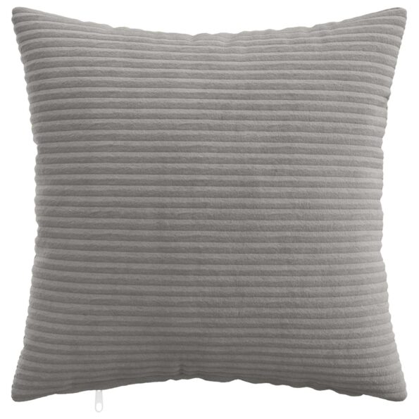 vidaXL Poťah na podložku 6 pcs HEERLEN Svetlosivá 30 x 30 cm manšestr – Obrázok 2