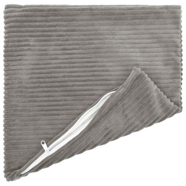 vidaXL Poťah na podložku 6 pcs HEERLEN Svetlosivá 30 x 30 cm manšestr – Obrázok 3