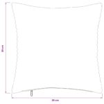 vidaXL Poťah na podložku 6 pcs HEERLEN Svetlosivá 30 x 30 cm manšestr – Obrázok 9