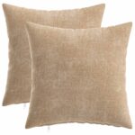 vidaXL Poťah na podložku 2 ks HEERLEN Sivohnedá 30 x 30 cm – Obrázok 2