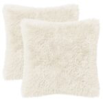 vidaXL Poťah na podložku 2 pcs HEERLEN Biela 30 x 30 cm PV fleece – Obrázok 2