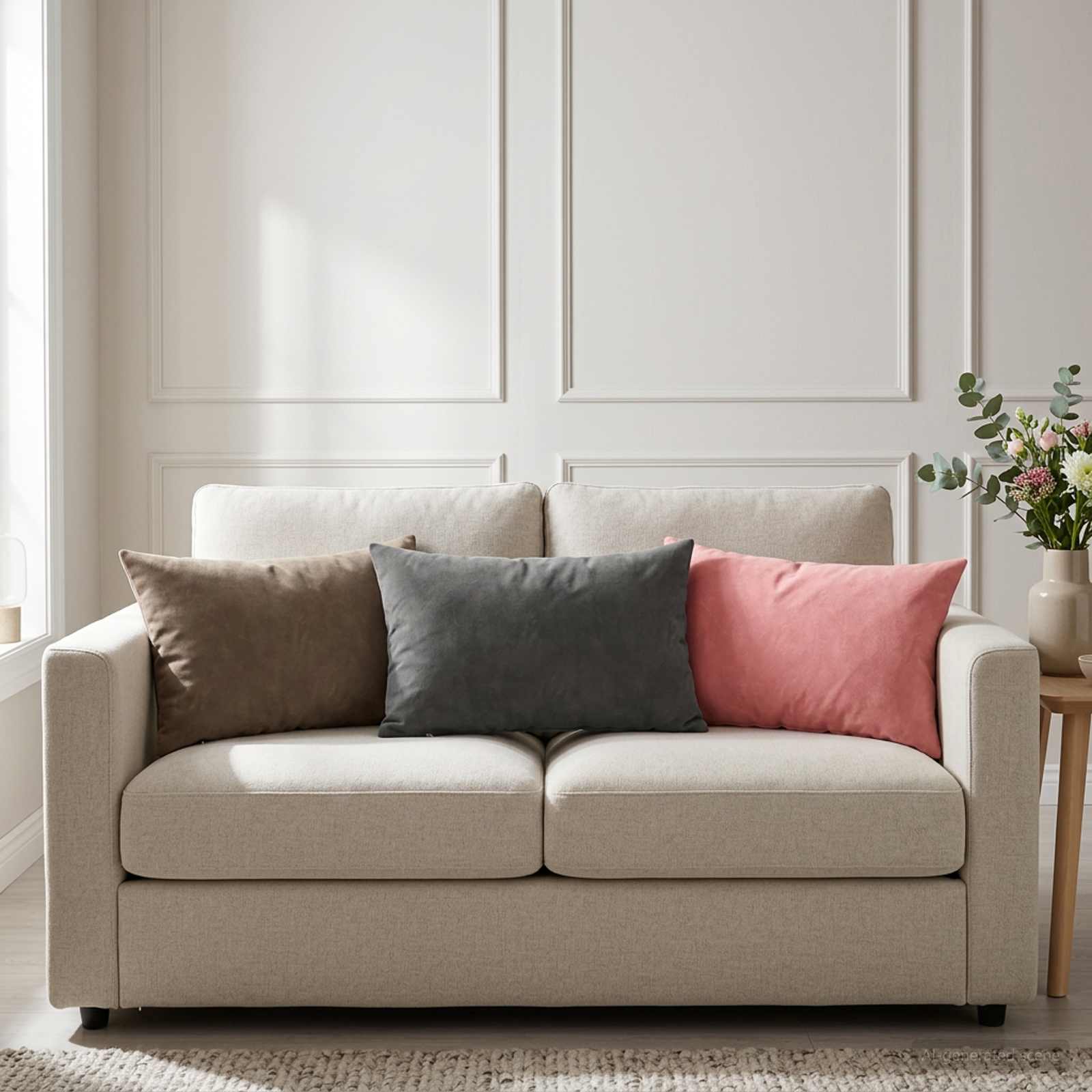 907691_1.jpg vidaXL Poťah na podložku 2 pcs HEERLEN Svetlosivá 30 x 50 cm Zamat – Obrázok 1