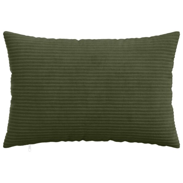 vidaXL Poťah na podložku 2 pcs HEERLEN Zelená 30 x 50 cm manšestr – Obrázok 2