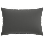vidaXL Poťah na podložku 6 pcs HEERLEN Antracitová 30 x 50 cm – Obrázok 3