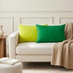 vidaXL Poťah na podložku 2 pcs HEERLEN Zelená 30 x 50 cm Polyester