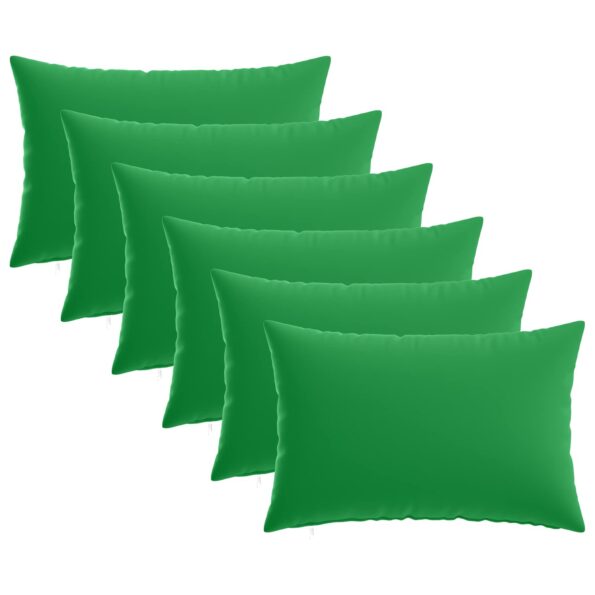 vidaXL Poťah na podložku 6 pcs HEERLEN Zelená 30 x 50 cm Polyester – Obrázok 2