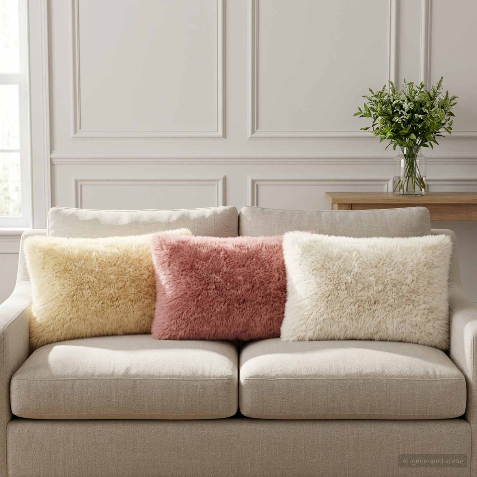 907900_1.jpg vidaXL Poťah na podložku 6 pcs HEERLEN Biela 30 x 50 cm PV fleece – Obrázok 1