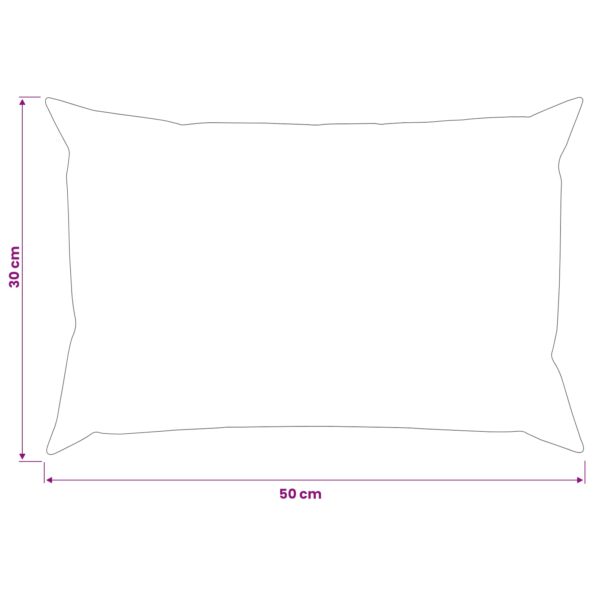 vidaXL Poťah na podložku 6 ks HEERLEN Sivohnedá 30 x 50 cm – Obrázok 10