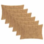 vidaXL Poťah na podložku 6 ks HEERLEN Sivohnedá 30 x 50 cm – Obrázok 2