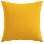 vidaXL Poťah na podložku 6 ks HEERLEN Svetložltá 35 x 35 cm Látka – Obrázok 2