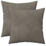 vidaXL Poťah na podložku 2 pcs HEERLEN Svetlosivá 35 x 35 cm Zamat