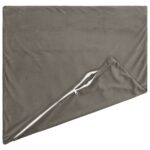 vidaXL Poťah na podložku 2 pcs HEERLEN Svetlosivá 35 x 35 cm Zamat – Obrázok 3