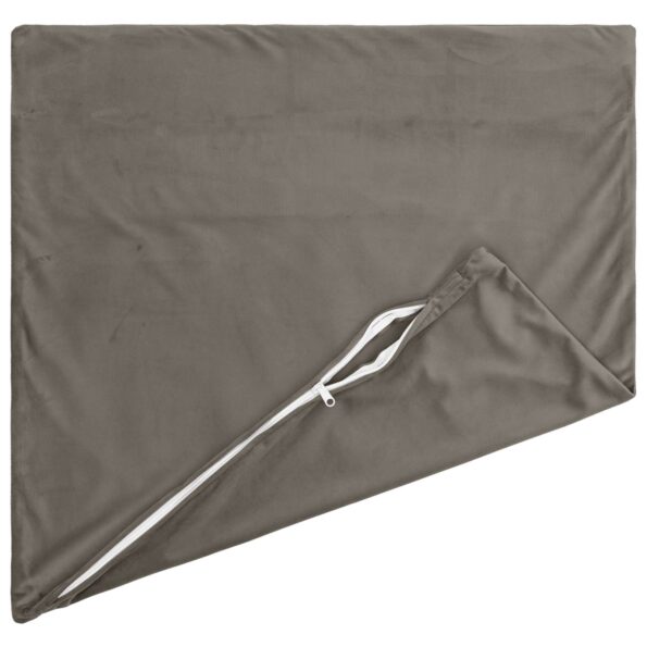 vidaXL Poťah na podložku 2 pcs HEERLEN Svetlosivá 35 x 35 cm Zamat – Obrázok 3