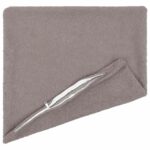 vidaXL Poťah na podložku 2 pcs HEERLEN Svetlosivá 35 x 35 cm Bouclé – Obrázok 3