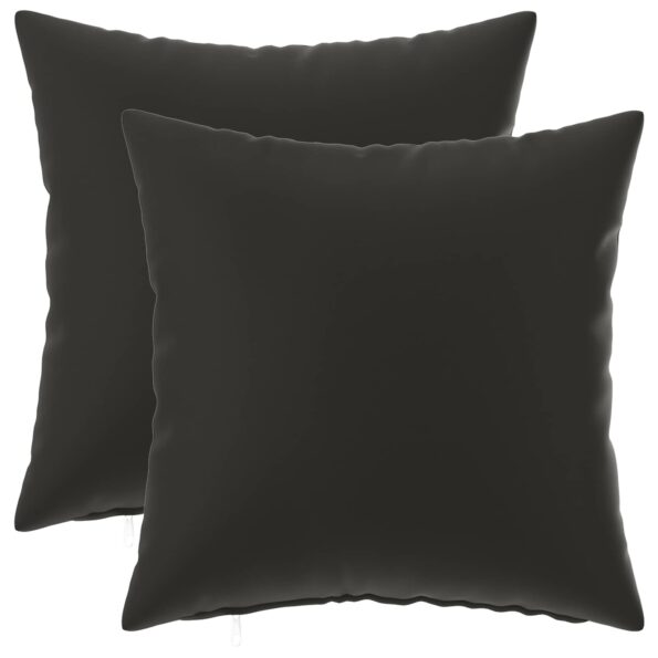 vidaXL Poťah na podložku 2 pcs HEERLEN Čierna 35 x 35 cm Polyester – Obrázok 2