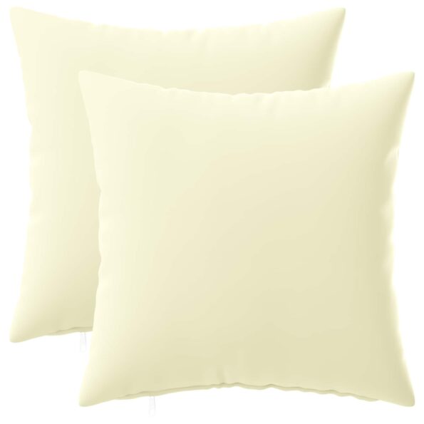 vidaXL Poťah na podložku 2 pcs HEERLEN Krémová 35 x 35 cm Polyester – Obrázok 2