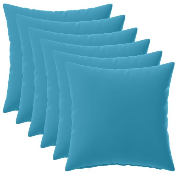 vidaXL Poťah na podložku 6 pcs HEERLEN Svetlomodrá 35 x 35 cm – Obrázok 2