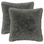 vidaXL Poťah na podložku 2 pcs HEERLEN Svetlosivá 35 x 35 cm PV fleece – Obrázok 2