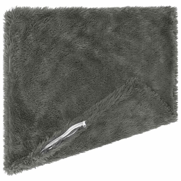 vidaXL Poťah na podložku 2 pcs HEERLEN Svetlosivá 35 x 35 cm PV fleece – Obrázok 4