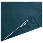 vidaXL Poťah na podložku 2 pcs HEERLEN Modrá 40 x 40 cm Zamat – Obrázok 4