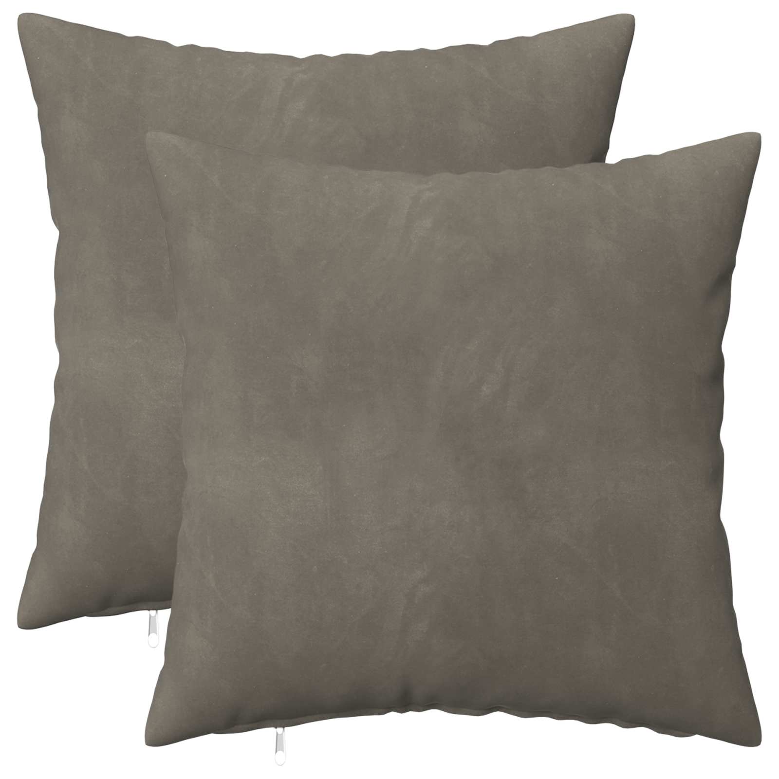 908356_1.jpg vidaXL Poťah na podložku 2 pcs HEERLEN Svetlosivá 40 x 40 cm Zamat – Obrázok 1