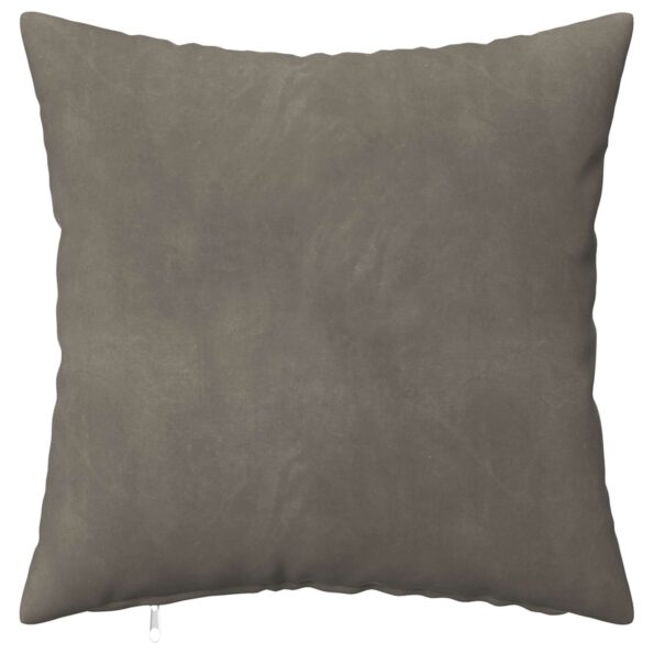 vidaXL Poťah na podložku 2 pcs HEERLEN Svetlosivá 40 x 40 cm Zamat – Obrázok 2
